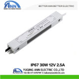 30W 12V 24V Waterproof IP67 LED Switching Power Supply, IP67