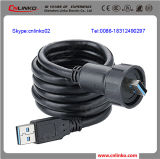 USB DC Power Cable Connector/USB3.0 Reverse Connector with Dust Rubber