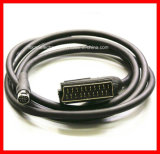 21pin Scart to Mini DIN 9pin Cable