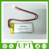 Lithium Polymer Battery 552035 3.7V 350mAh Rechargeable Lipobattery for Bluetooth Devices, Skateboard, Game Play