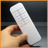 AAA Battery Powered 6 Keys White Color IR Remote Control Support Sticker Code Customize