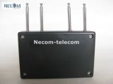 Portable Quad Band 310MHz/ 315MHz/ 390MHz/433MHz Remote Control Jammer; Signal Jammer 100 Meter