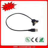 USB 2.0 Type B Male to Type a Female Panel Mount Cable