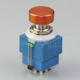 Single-Color LED Footswitch; Colorful Aluminum Cap Electric Foot Switch (PBS-24-302-KN1)