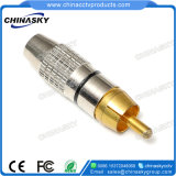 CCTV Male RCA Connector with Gold Tip (CT130)