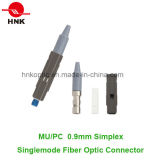 Mu PC 0.9mm Simplex Singlemode Multimode Fiber Optic Connector