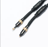 Metal Optical Fiber Toslink Cable with Sleeve Fliters