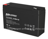 SBB 6V12ah 3-FM-12 Alarm System Sealed Lead Acid Battery Mfs SLA CE RoHS UL Approved