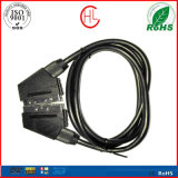 Color and Metal Customized Scart Cable for TV