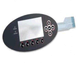 Oval Membrane Switch with LED or LCD Window
