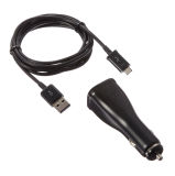 2AMP Vehicle Power Adapter Car Charger with Detachable USB Cable