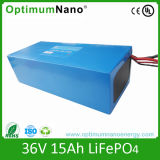 36V 15ah LiFePO4 Rechargeable Battery for E-Bike
