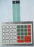 Buttons Border Embossing Tactile Membrane Switch with Aluminium Back Panel
