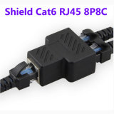CAT6 RJ45 8p8c Plug to Dual RJ45 Splitter Network Ethernet Patch Cord Adapter with Shield