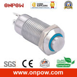 Onpow 12mm High Head Push Button Switch (GQ12-CH-10ZE/J/R/12V/S, CE, RoHS)