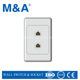 Mas Series Australian Standard Tel Socket with 2 G (MAS325-V)