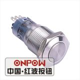 Onpow 16mm Push Button Switch (LAS2GQF-11/S, CE, CCC, RoHS, REECH)