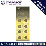 1.5V	0.00% Mercury Free Alkaline Button Cell AG12/Lr43 Battery