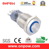 Onpow 16mm Illuminated Pushbutton Switch (LAS2GQH-11E/R/12V/S, CE, CCC, RoHS)