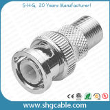 F Female to BNC Male Adapter Connector for Coaxial Cable Rg59 RG6
