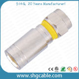 F Compression Connector for RF Coaxial Cable Rg59 RG6 Rg11 (F046)