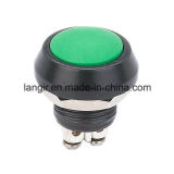 12mm Green Color Waterproof Metal Push Button Switch