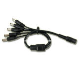 1 to 5 DC Power Splitter Cable for CCTV Camera