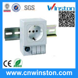 SD 035 DIN Rail Mountable Enclosure Electrical Receptacle with CE