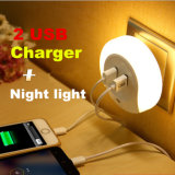 Mini Creative Motion Sensor Dual USB Charger LED Night Light