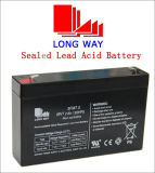 6V7.2ah Maintenance Free Rechargeable Solar Battery with Longer Service Life