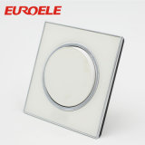 British Type Acrylic White Color 250V 86*86mm1 Gang Wall Switch