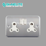 15A 2gang Switched Round Pin Switch Socket with Best Price