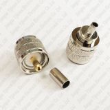 UHF Pl-259 Male Crimp Plug for Rg58 Rg142 LMR195 3D-Fb Coaxial Cable RF Connector