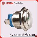 Ce ISO9001 22mm Raised Head Self Recovery Push Button Switch