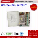 12V 20A 18CH Output CCTV Camera Switching Power Supply