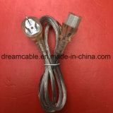 OEM Manufacture Transparent 1.8m CCC China AC Power Cord with IEC C13