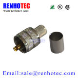 Zinc Alloy Male Gender UHF Conenctor Crimp Cable Rg58