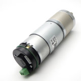 Diameter 45mm 24V DC Geared Motor with Encoder and Brake