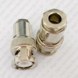 BNC Male Plug Clamp Connector for Rg58 Rg142 LMR195 Rfc195 Rg400 Cable RF Coaxial