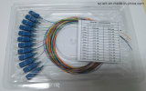 Sc Fiber Optic Pigtails with 12 Color Cables