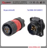 Female Power Plug Power Jack DC 3pin Round Electrical Connectors