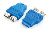 2 Port USB 3.0 a Female to 20 Pin IDE Adapter