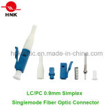 LC PC 0.9mm Simplex Singlemode Fiber Optic Connector