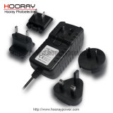 12V 2A 24W Ce Certificate Changeable Power Adapter EU Us UK Au Plug Change-Over Socket Power Adapter