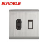 Strong Plate Stainless Steel Sliver Color Switch and Socket