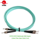 3.0mm ST/PC-ST/PC Multimode 50 Om3 Duplex Fiber Optic Patch Cable