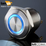 16mm Waterproof Stainless Steel Ring Illumination Momentary Pushbutton Switch