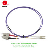 SC/PC-LC/PC 2.0mm Duplex Multimode 50 Om4 Fiber Optic Patch Cable