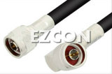 N Male to N Male Right Angle Cable