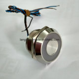 22mm Piezo Switch with IP68 Waterproof Large Ring Illumination Latching Bi-Color